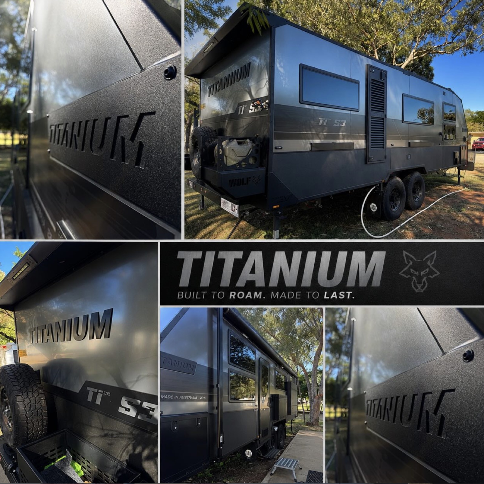 Titanium off-road caravan detailed and protected